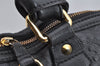Authentic Louis Vuitton Monogram Double Jeu Neo Alma Hand Bag M40286 Black 7234I