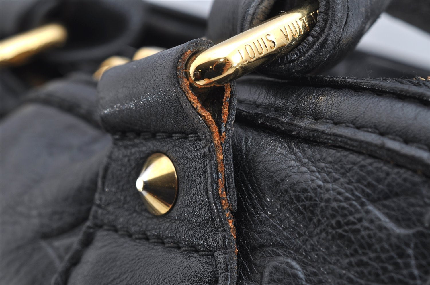 Authentic Louis Vuitton Monogram Double Jeu Neo Alma Hand Bag M40286 Black 7234I