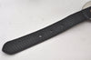 Authentic BVLGARI Vintage Leather Belt Size 82-85cm 32.3-33.5" Black 7234K