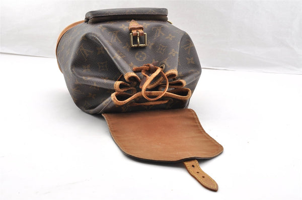 Authentic Louis Vuitton Monogram Montsouris MM Backpack M51136 LV 7237I