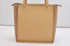 Authentic BURBERRY Vintage Leather Suede Shoulder Hand Bag Purse Beige 7237J