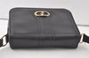 Authentic GUCCI Vintage Shoulder Bag Purse Leather Black 7237K