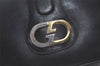 Authentic GUCCI Vintage Shoulder Bag Purse Leather Black 7237K