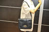 Authentic GUCCI Vintage Shoulder Bag Purse Leather Black 7237K