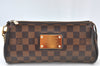 Authentic Louis Vuitton Damier Eva Accessories Pouch Hand Bag N55213 LV 7239G