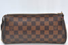 Authentic Louis Vuitton Damier Eva Accessories Pouch Hand Bag N55213 LV 7239G