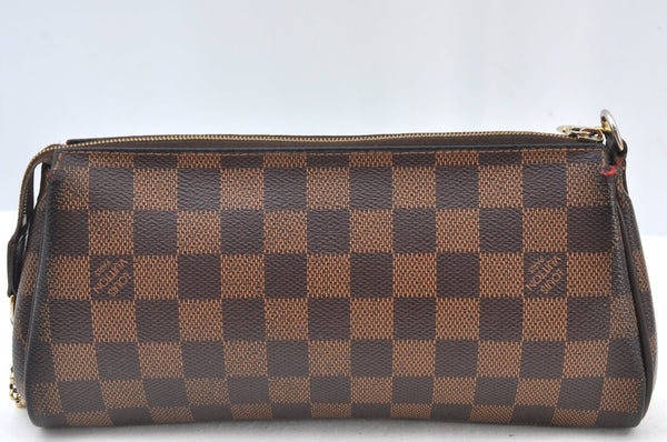Authentic Louis Vuitton Damier Eva Accessories Pouch Hand Bag N55213 LV 7239G