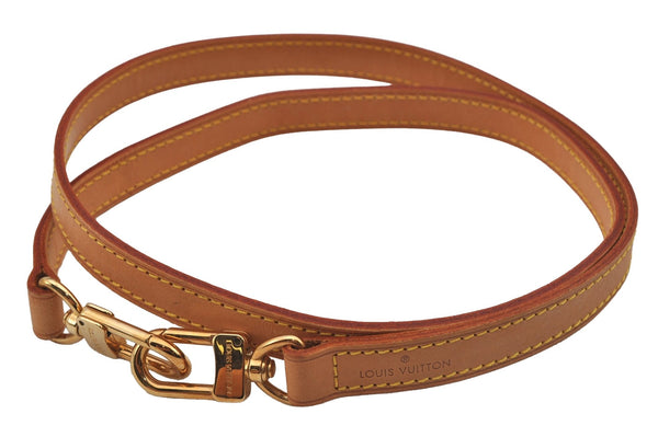 Authentic Louis Vuitton Leather Shoulder Strap Beige 38.8" LV 7242J