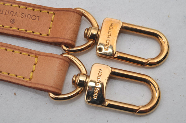 Authentic Louis Vuitton Leather Shoulder Strap Beige 38.8" LV 7242J