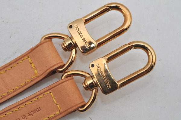 Authentic Louis Vuitton Leather Shoulder Strap Beige 38.8" LV 7242J