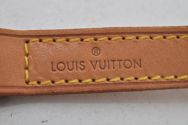 Authentic Louis Vuitton Leather Shoulder Strap Beige 38.8" LV 7242J
