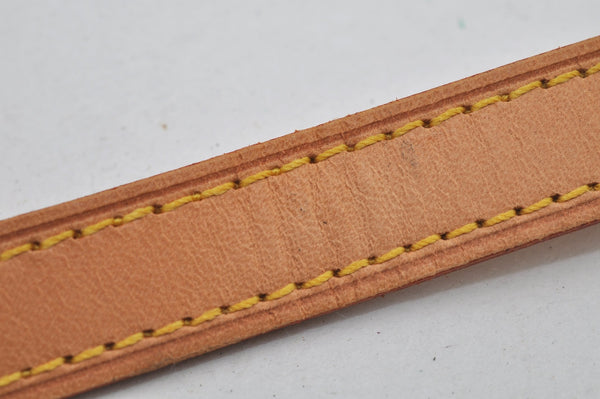 Authentic Louis Vuitton Leather Shoulder Strap Beige 38.8" LV 7242J