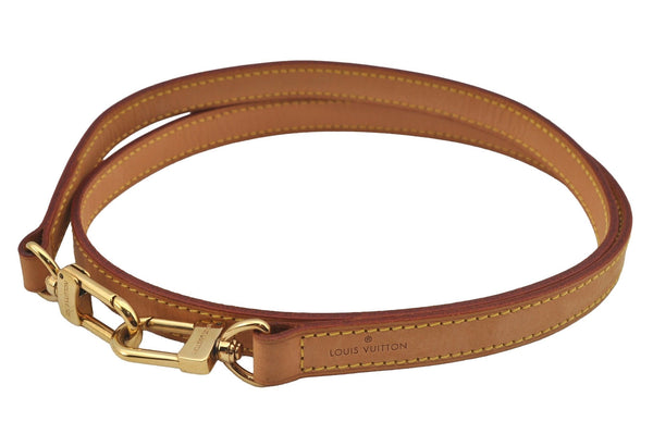 Authentic Louis Vuitton Leather Shoulder Strap Beige 39.4" LV 7243J