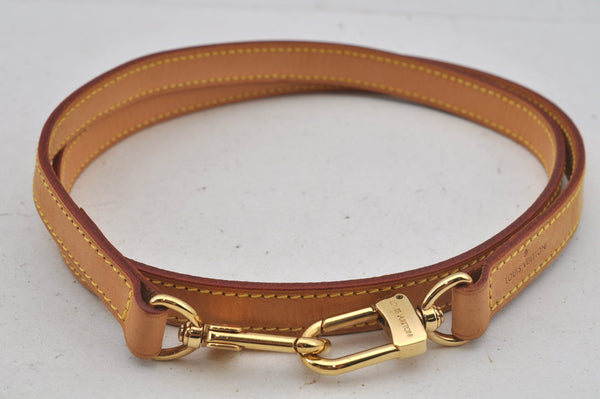 Authentic Louis Vuitton Leather Shoulder Strap Beige 39.4" LV 7243J