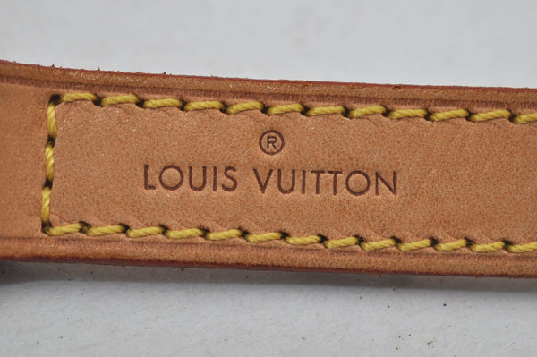 Authentic Louis Vuitton Leather Shoulder Strap Beige 39.4" LV 7243J