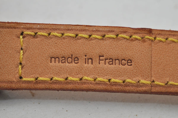 Authentic Louis Vuitton Leather Shoulder Strap Beige 39.4" LV 7243J