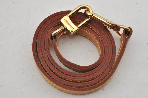 Authentic Louis Vuitton Leather Shoulder Strap Beige 39.4" LV 7243J