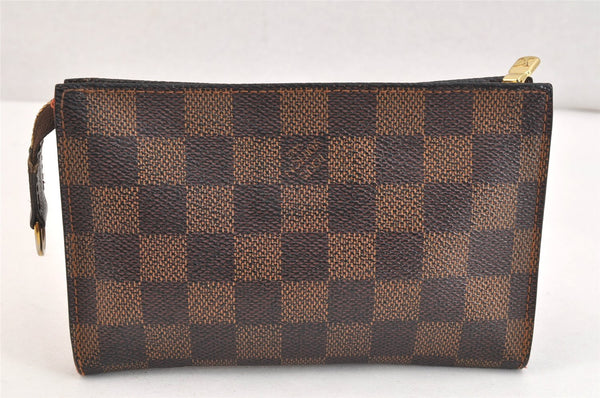 Authentic Louis Vuitton Damier Marais Bucket Pouch Purse Clutch LV 7243K