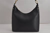 Authentic GUCCI Vintage Shoulder Hand Bag Purse Leather 115003 Black 7244J