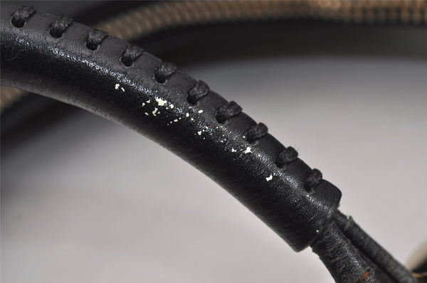 Authentic GUCCI Vintage Shoulder Hand Bag Purse Leather 115003 Black 7244J