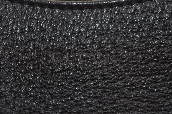 Authentic GUCCI Vintage Shoulder Hand Bag Purse Leather 115003 Black 7244J