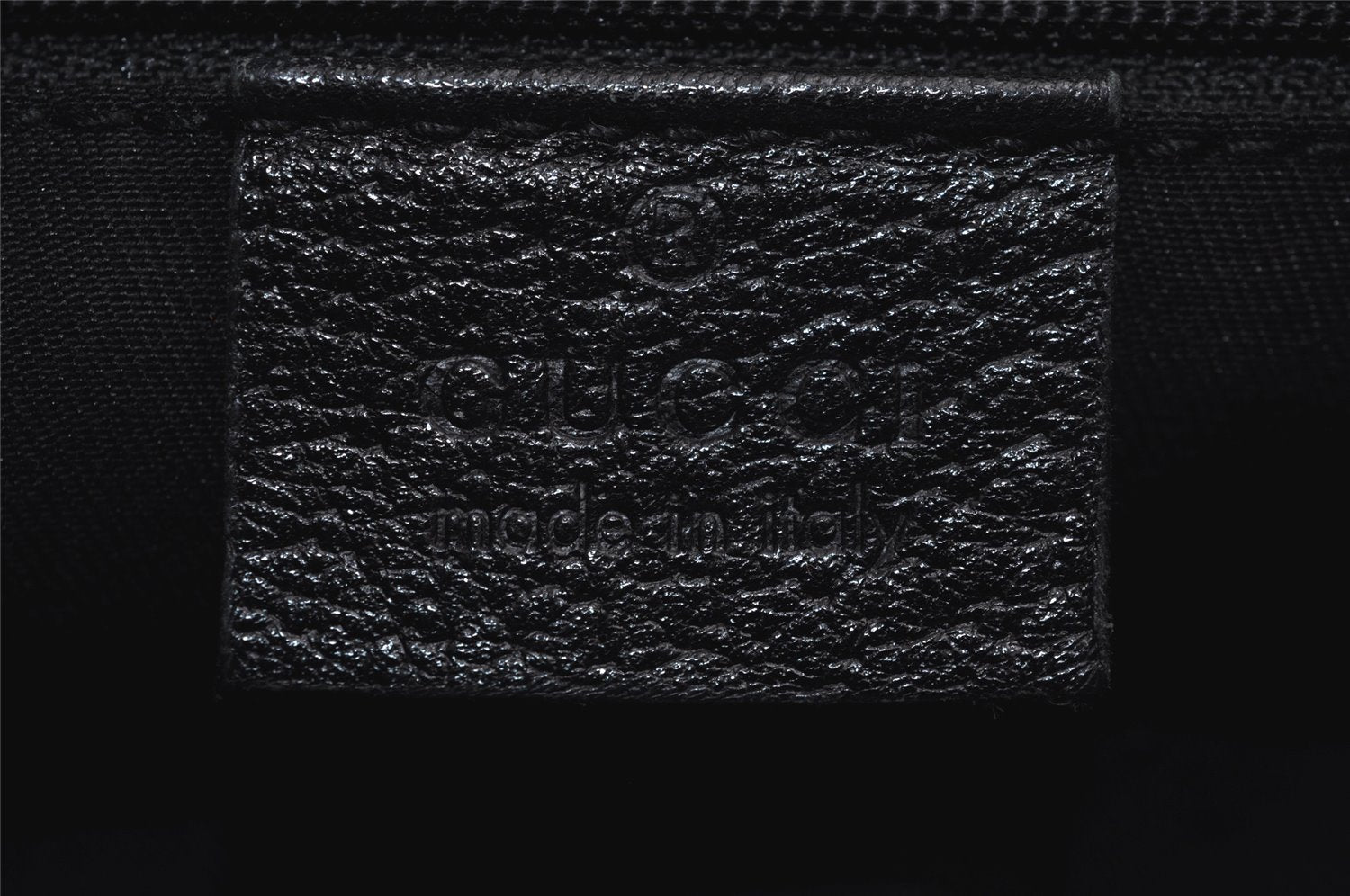 Authentic GUCCI Vintage Shoulder Hand Bag Purse Leather 115003 Black 7244J