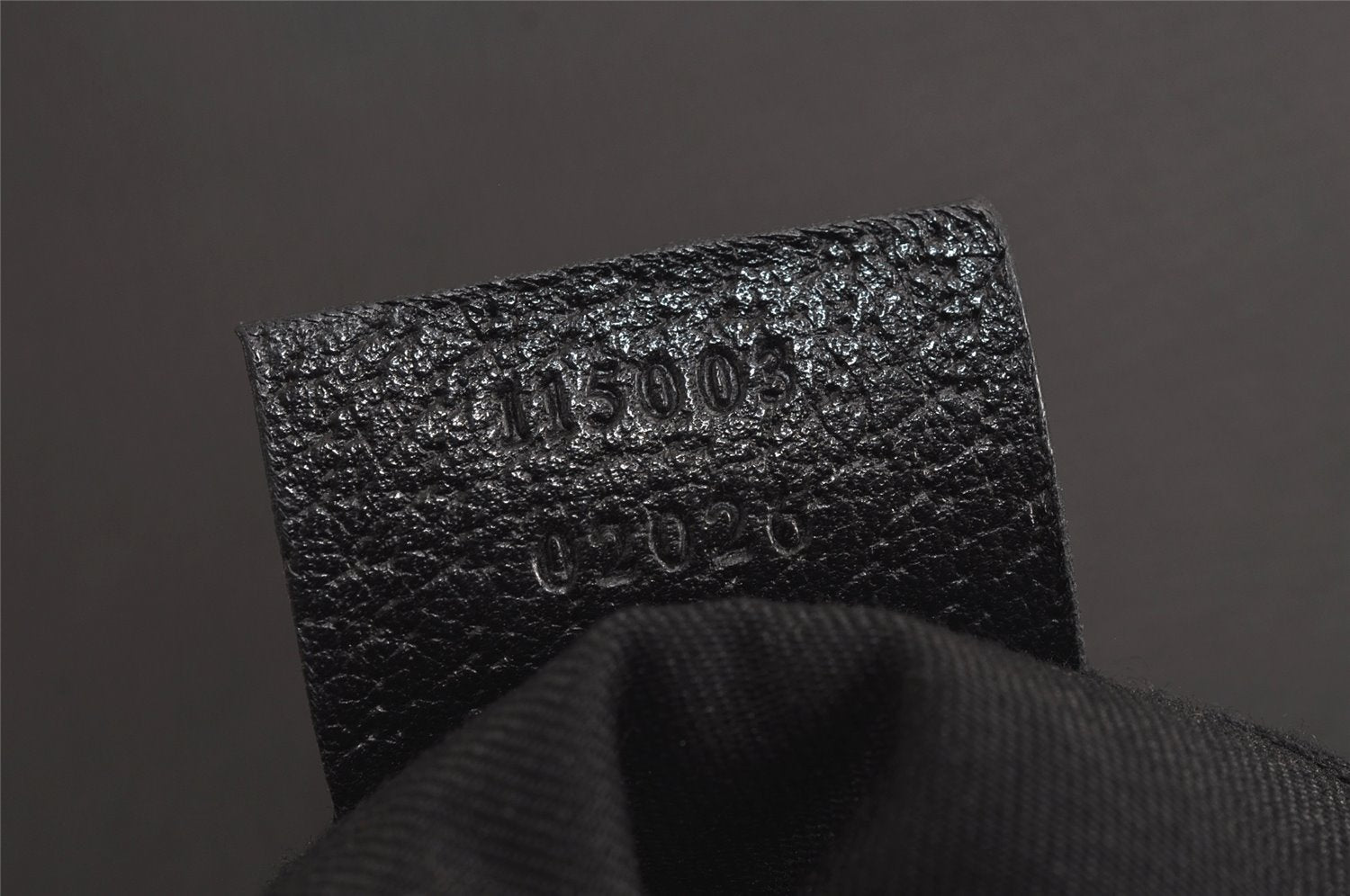 Authentic GUCCI Vintage Shoulder Hand Bag Purse Leather 115003 Black 7244J