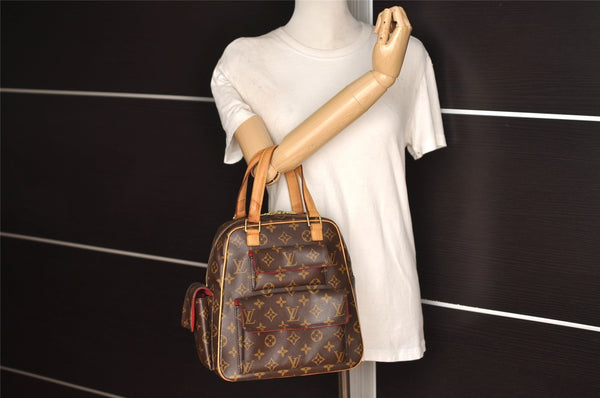 Authentic Louis Vuitton Monogram Excentri Cite Hand Bag M51161 LV 7245I