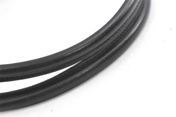 Authentic GUCCI Jackie Shoulder Tote Bag GG Canvas Leather 0021074 Black 7246J