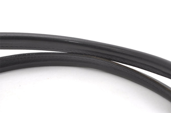 Authentic GUCCI Jackie Shoulder Tote Bag GG Canvas Leather 0021074 Black 7246J