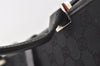 Authentic GUCCI Jackie Shoulder Tote Bag GG Canvas Leather 0021074 Black 7246J