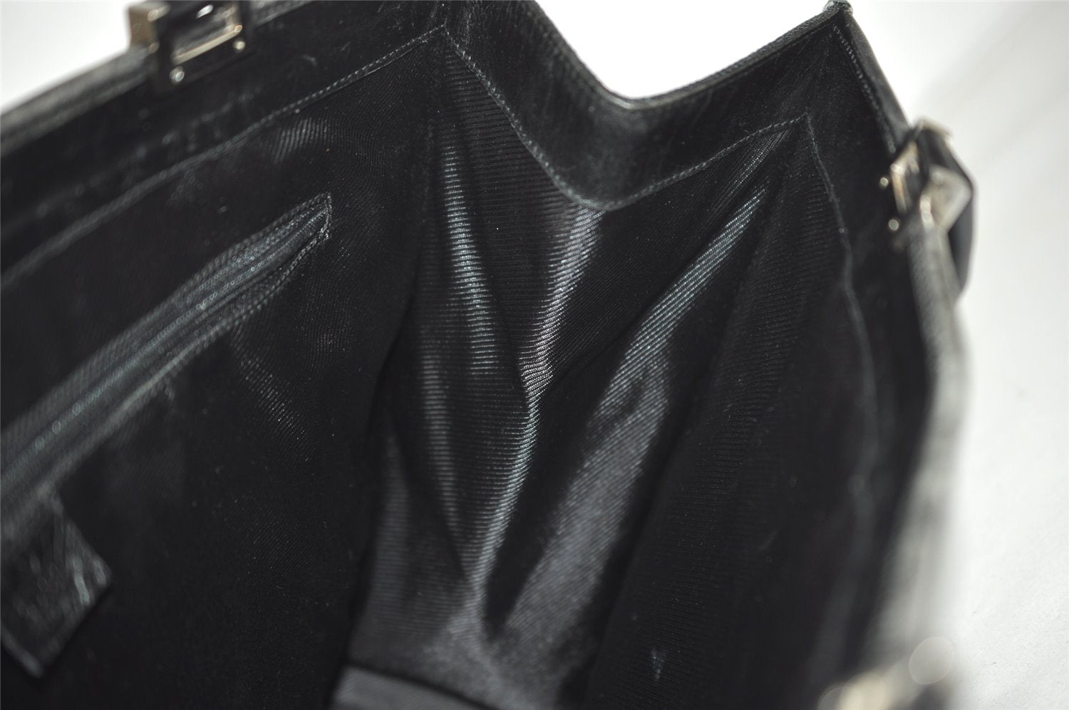 Authentic GUCCI Jackie Shoulder Tote Bag GG Canvas Leather 0021074 Black 7246J