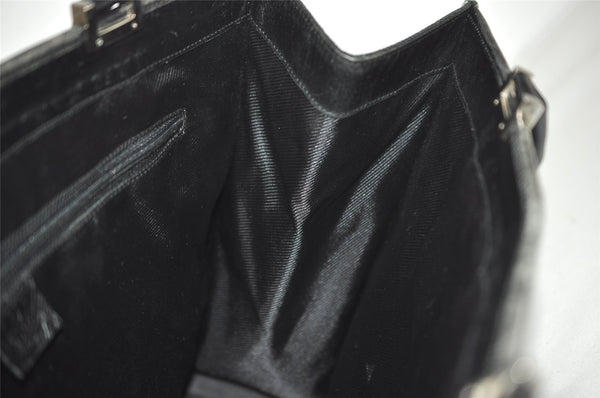 Authentic GUCCI Jackie Shoulder Tote Bag GG Canvas Leather 0021074 Black 7246J