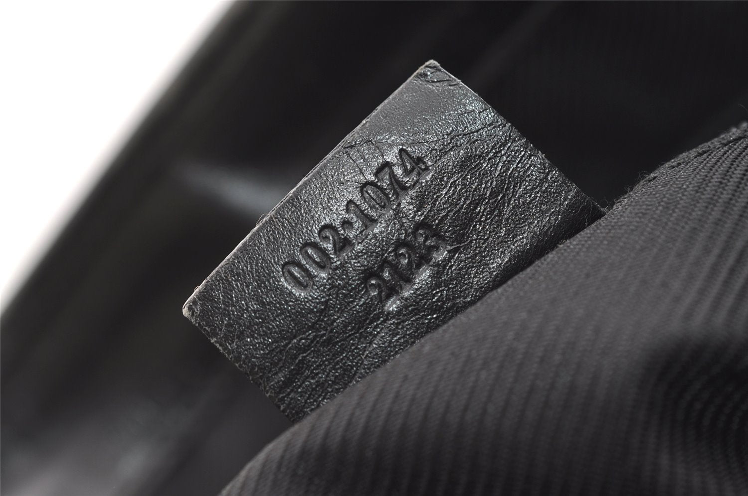 Authentic GUCCI Jackie Shoulder Tote Bag GG Canvas Leather 0021074 Black 7246J