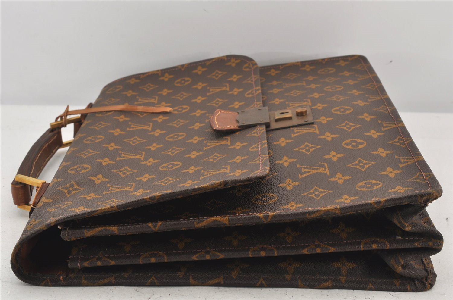 Authentic Louis Vuitton Monogram Briefcase Business Bag Old Model LV 7248K