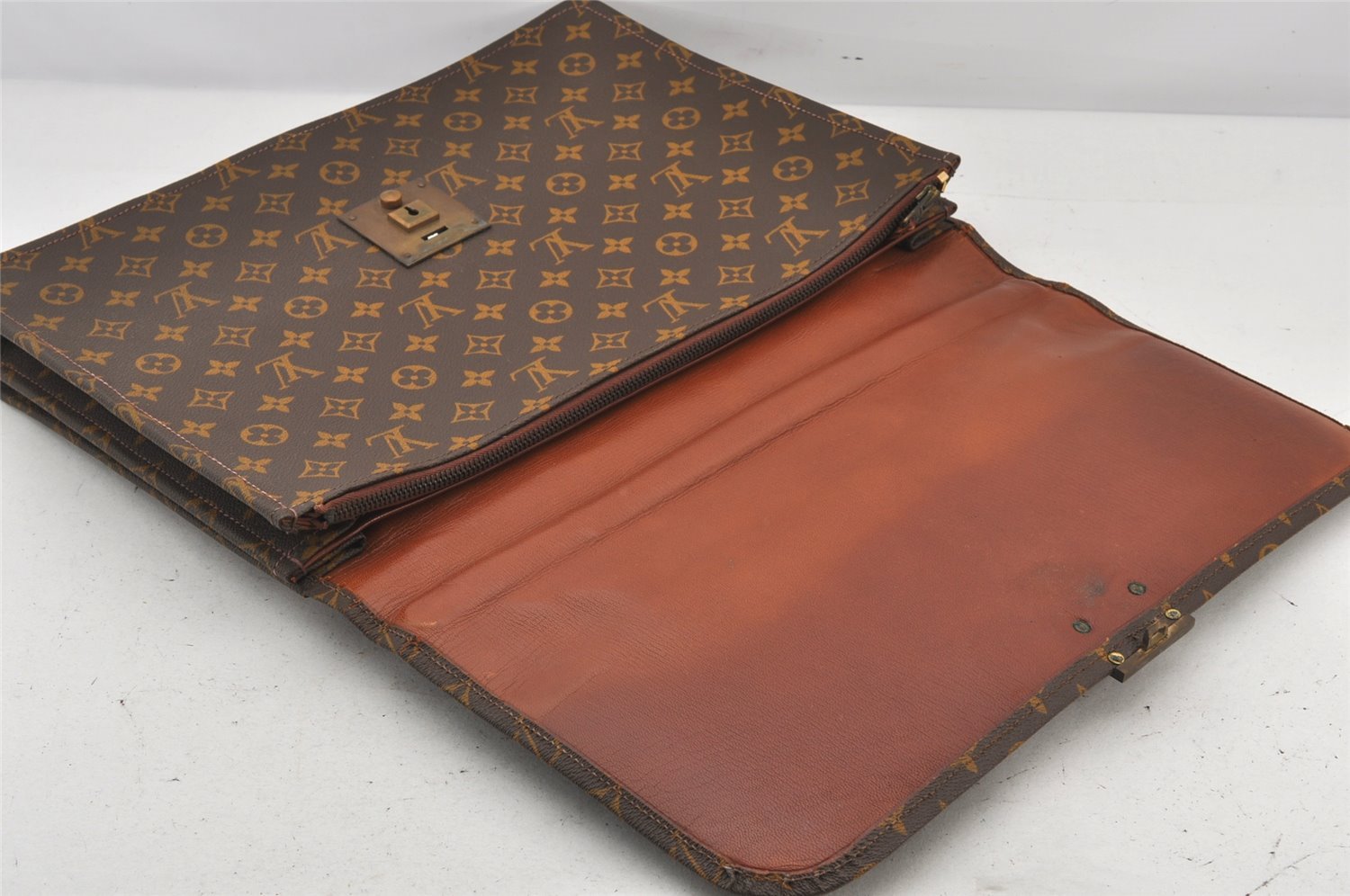 Authentic Louis Vuitton Monogram Briefcase Business Bag Old Model LV 7248K