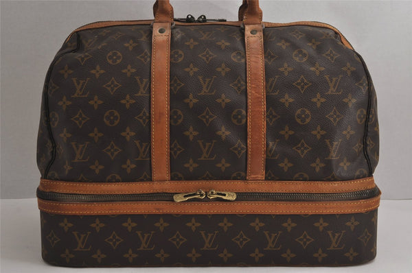 Authentic Louis Vuitton Monogram Sac Sport Travel Hand Bag M41444 LV 7249J