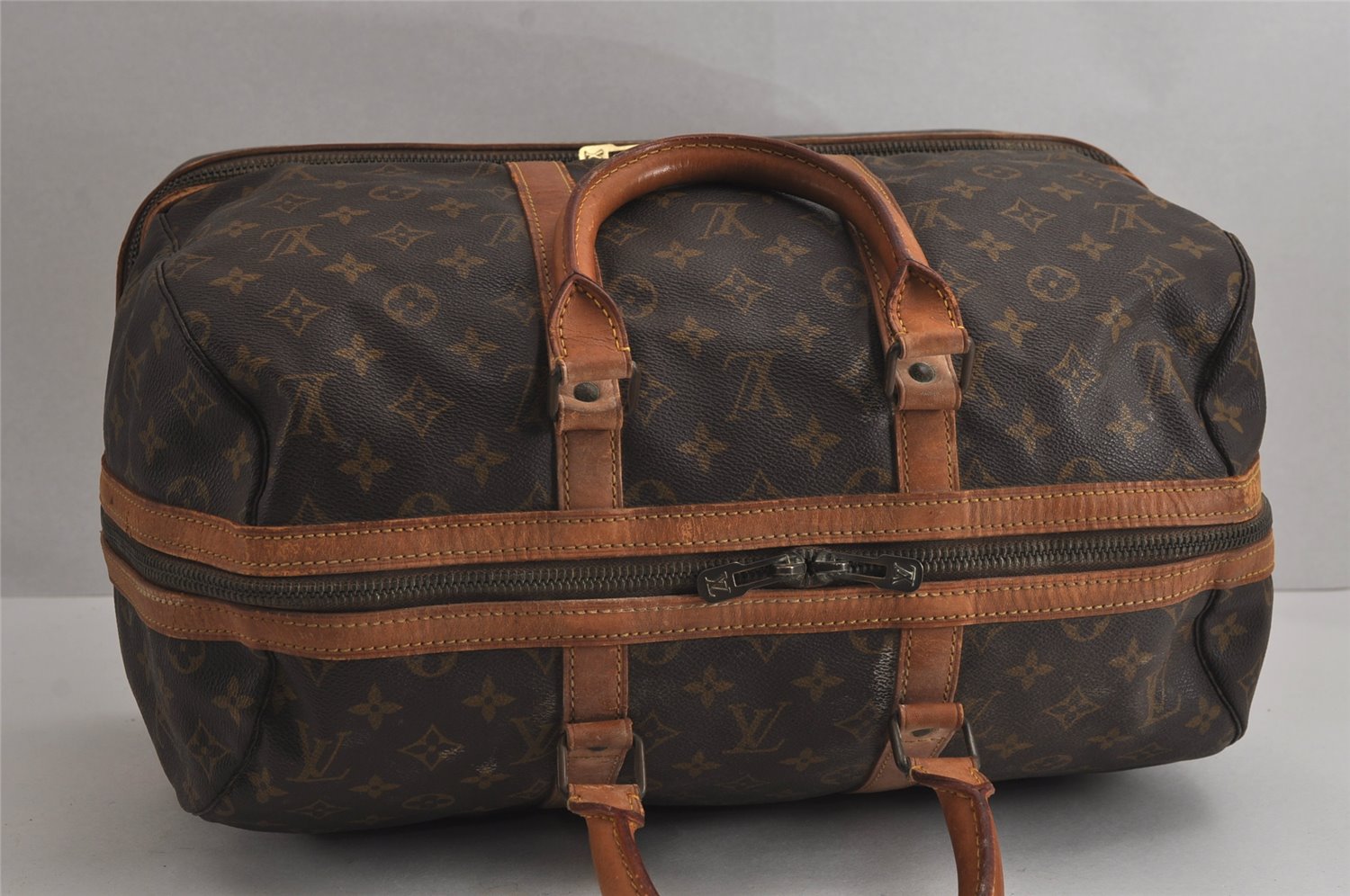 Authentic Louis Vuitton Monogram Sac Sport Travel Hand Bag M41444 LV 7249J