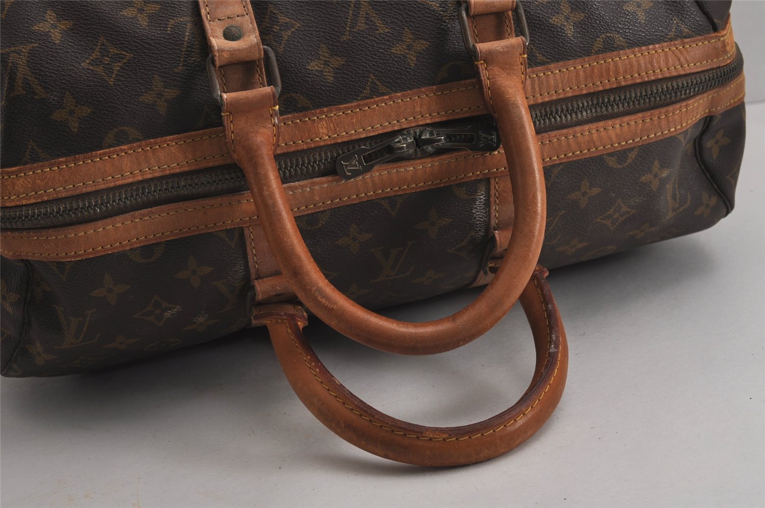 Authentic Louis Vuitton Monogram Sac Sport Travel Hand Bag M41444 LV 7249J