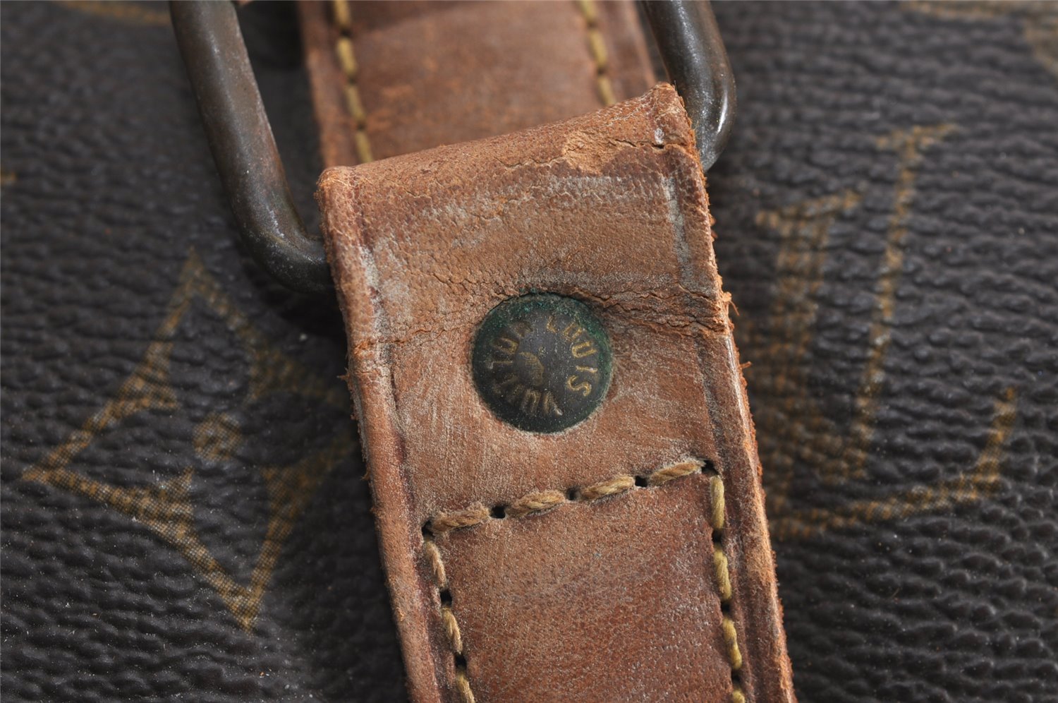 Authentic Louis Vuitton Monogram Sac Sport Travel Hand Bag M41444 LV 7249J