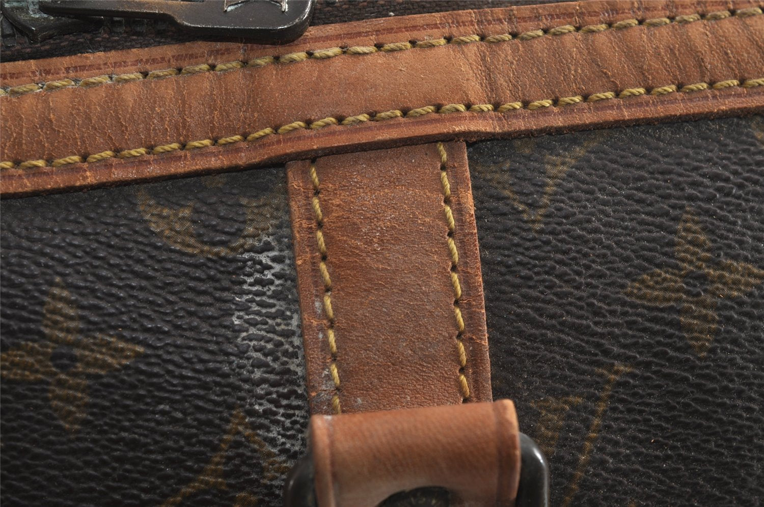 Authentic Louis Vuitton Monogram Sac Sport Travel Hand Bag M41444 LV 7249J