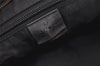 Authentic GUCCI Guccissima Shoulder Bag GG Leather Nylon 161822 Black 7250I