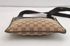 Authentic GUCCI Shoulder Cross Body Bag GG Canvas Leather 27639 Brown 7250J