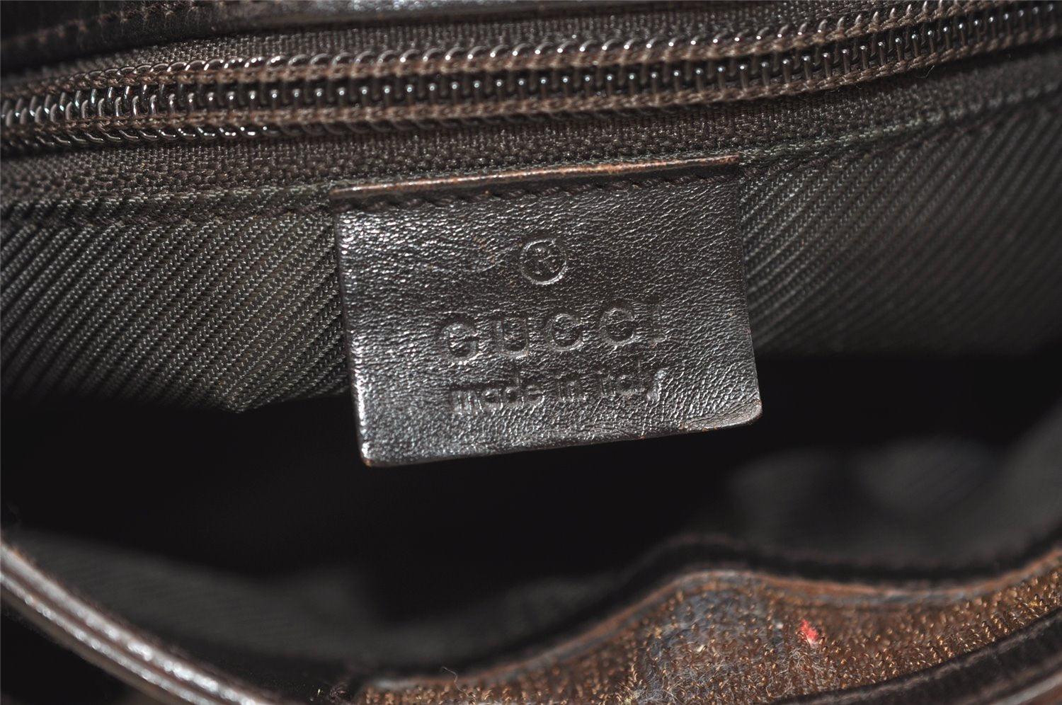 Authentic GUCCI Shoulder Cross Body Bag GG Canvas Leather 27639 Brown 7250J