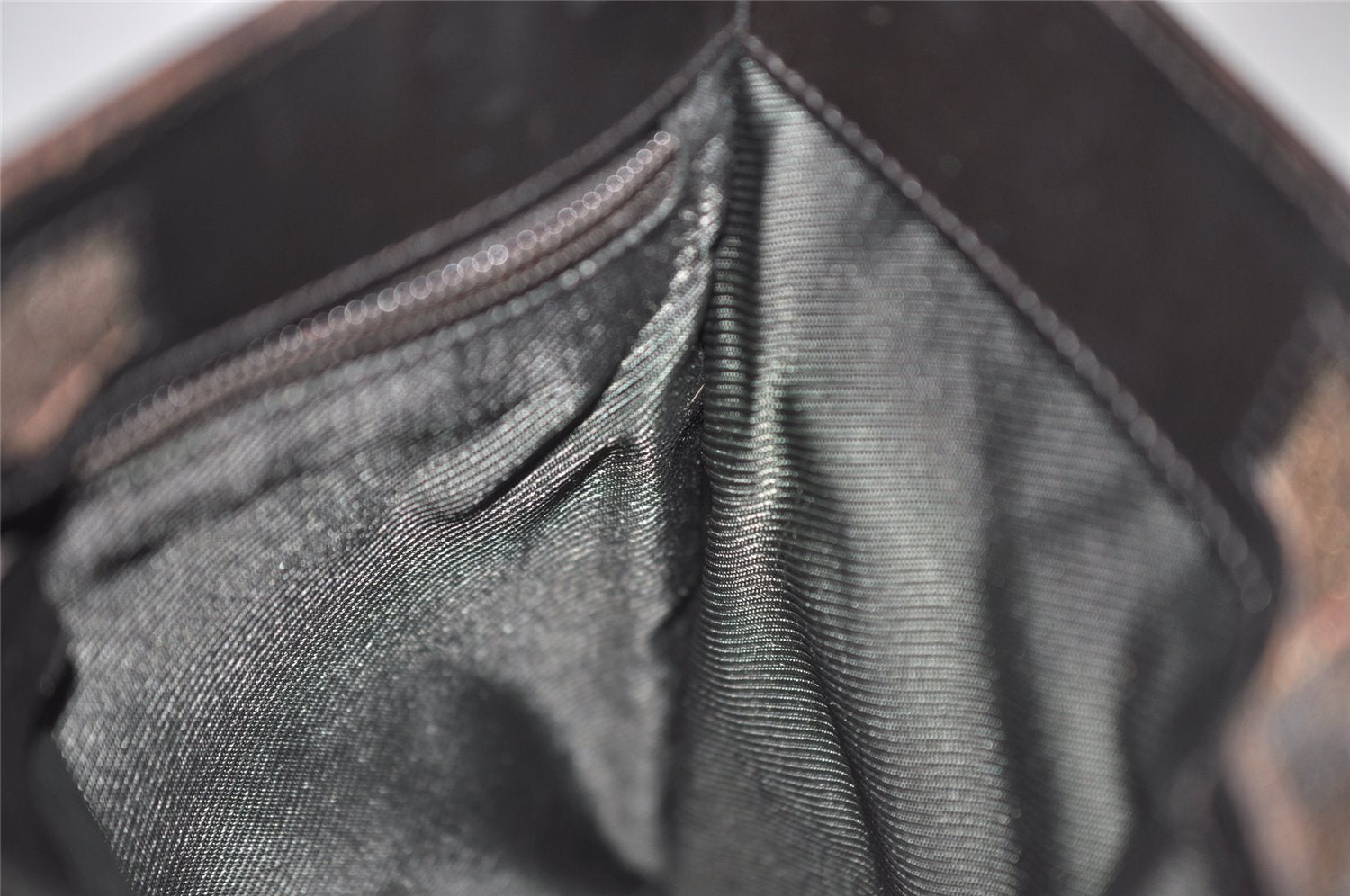 Authentic GUCCI Shoulder Cross Body Bag GG Canvas Leather 27639 Brown 7250J