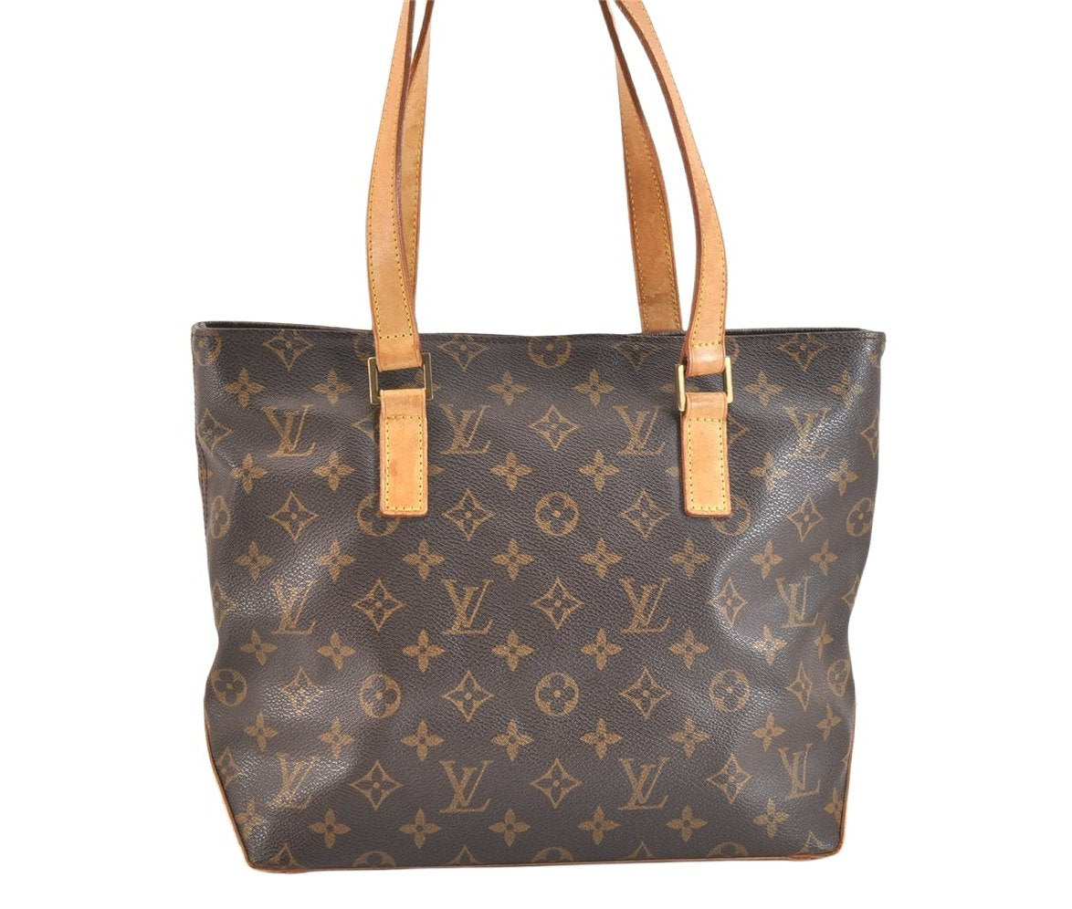 Authentic Louis Vuitton Monogram Cabas Piano Shoulder Tote Bag M51148 LV 7250K