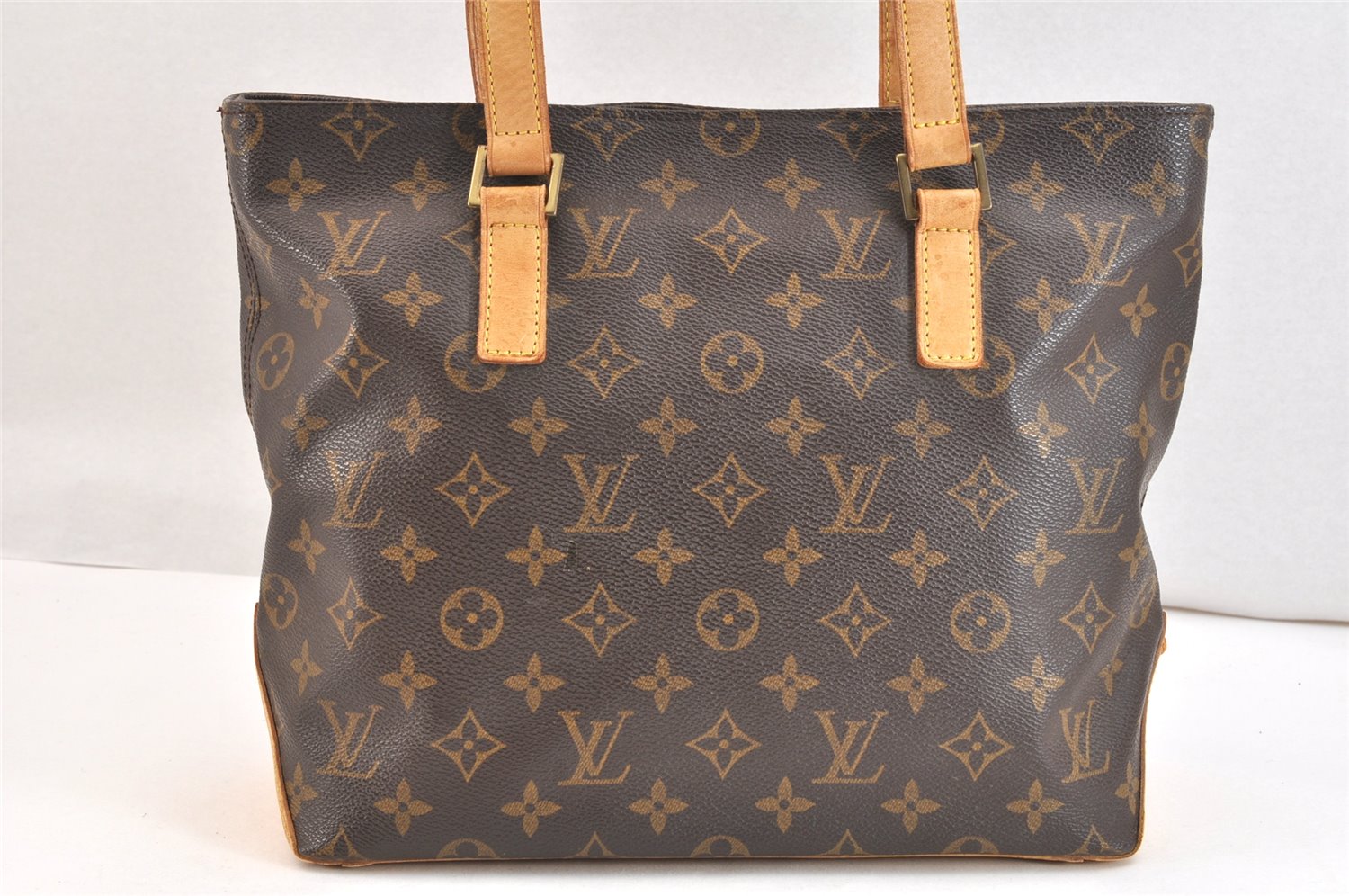 Authentic Louis Vuitton Monogram Cabas Piano Shoulder Tote Bag M51148 LV 7250K