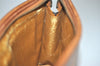 Authentic MCM Vintage Visetos Leather Clutch Hand Bag Purse Brown 7251I