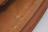 Authentic MCM Vintage Visetos Leather Clutch Hand Bag Purse Brown 7251I