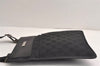Authentic GUCCI Shoulder Cross Body Bag GG Canvas Leather 0190348 Black 7251J